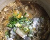 リメイク・すき焼きの残りで・牛玉丼作り方3写真