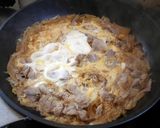簡単！白菜と豚肉☆めんつゆ卵とじ作り方9写真