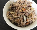 もちもち！黒米とごぼうの炊き込みご飯作り方8写真