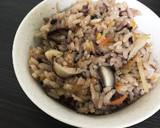 もちもち！黒米とごぼうの炊き込みご飯作り方8写真