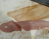 離乳食中期 とりササミ蒸し てづかみ食べ作り方1写真