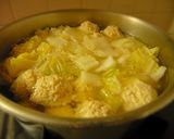 白菜と鶏ダンゴの熱々スープ作り方4写真