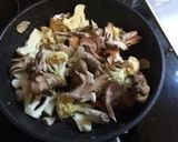カリフラワーと舞茸のアンチョビカレー炒め作り方4写真
