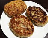 ふわとろ♡混ぜて焼くだけ！豆腐ハンバーグ作り方7写真