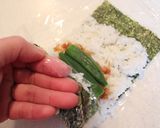 おくらと梅おかかのおにぎらず作り方4写真