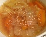 栄養満点！白菜と人参の中華スープ♪作り方7写真