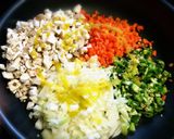 豆腐でヘルシー♡タコライス風ごはん作り方1写真