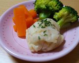 フライドオニオンとチーズのポテトサラダ作り方4写真