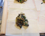 牡蠣とエリンギのワンタン包み焼き作り方5写真
