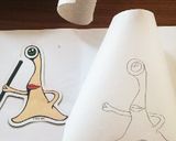 バレンタインに♡キャラチョコ(ミギー)作り方1写真