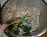 春菊と豚肉のナムル作り方4写真