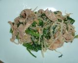 春菊と豚肉のナムル作り方5写真
