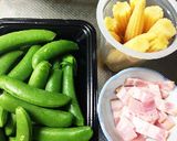 ☆スナップえんどうとベーコンのマヨ炒め☆作り方2写真