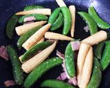☆スナップえんどうとベーコンのマヨ炒め☆作り方4写真