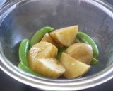 スナップえんどうと新じゃがのﾊﾞﾀｰ醤油作り方3写真