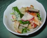 大葉にんにく醤油味ジャジキソース風サラダ作り方6写真