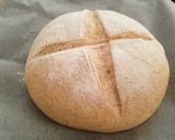 簡単ヘルシー♪ 全粒粉入りの大きな丸パン作り方11写真