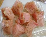 胸肉とトマトのピリ辛炒め作り方1写真