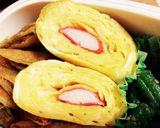 丸いフライパンで作る、卵1つの卵焼き作り方7写真