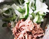 大根ときゅうりの梅肉ツナサラダ作り方4写真