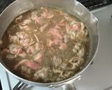 ネギたっぷり！温玉キムチ牛丼作り方2写真
