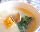 寒い日は♡あったかとろとろ長イモ味噌汁♡作り方4写真