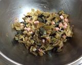 ごま油香るザーサイたっぷりピータン豆腐作り方2写真