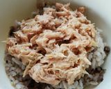 ササっと簡単!!かいわれツナ丼作り方1写真