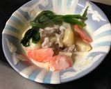 とろける酒粕野菜のクリーム煮作り方10写真