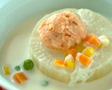 大根のミルク煮と紅鮭のリエット作り方6写真