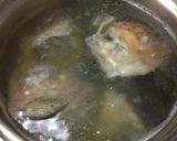冷凍ご飯とお魚のあら出汁で雑炊作り方1写真