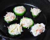 お弁当に!ピーマンのカニかまチーズ詰め作り方4写真