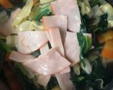 ほうれん草とキャベツとハムの煮ひたし作り方4写真