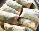 大葉とチーズと鶏ひき肉の春巻き作り方8写真
