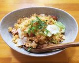辛さ控えめ！簡単！キムチチャーハン♫作り方6写真