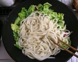 海鮮焼きうどん作り方5写真