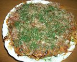 モチモチ~モロヘイヤ入りのお好み焼き作り方7写真