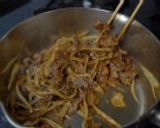 土鍋ごはん★牛肉と牛蒡のビビンバ風ご飯作り方3写真