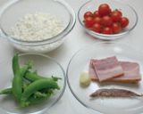 アンチョビとプチトマトのスパイシーライス作り方1写真