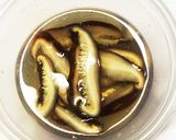 ご馳走にゅうめん。焼きねぎと椎茸だしで。作り方1写真