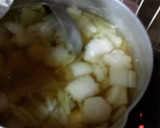 暖まるよ♪白菜と片栗団子のお吸い物作り方6写真