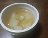 暖まるよ♪白菜と片栗団子のお吸い物作り方7写真