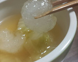 暖まるよ♪白菜と片栗団子のお吸い物作り方8写真