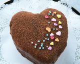 ハートのチョコレートケーキ作り方9写真