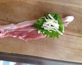 玉ねぎ青じそチーズの豚肉巻き巻き♪作り方3写真