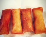 お餅モチモチ春巻き作り方7写真