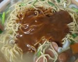 ウインナーと大根葉っぱ入り！煮込らーめん作り方10写真