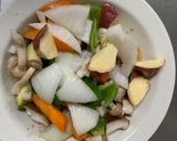 お一人様洋風梅味噌味根菜たっぷり野菜炒作り方12写真