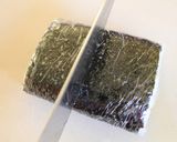 おくらと梅おかかのおにぎらず作り方8写真