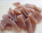 ぴり辛味噌風味のこんにゃく作り方1写真